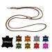 Dog liner Small dogs / large dogs 2m / 2.40m / 2.80m / 3.50m / 5m Double linen adjustable (2.80m x 8mm cognac) 2.80m x 8mm cognac