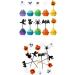 Halloween Cupcake Toppers Set of 10 Cake Decorating Toothbrush Ornaments for Home Birthday Holiday Gift Supplies Halloween Cupcake Toppers Plastic 10 Halloween - Buy Online on SooperMarket.com