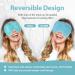 NEWGO Cooling Gel Mask for Puffy Eyes - Hot Cold Therapy for Migraine, Dark Circles, Dry Eyes - Reusable Sinus Pain Relief - Light Blue - Buy Online on SooperMarket.com