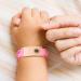 Customised Kids Safety ID Wristband | Personalised Medical Alert Bracelet for Boys and Girls | Pink Rose Gold Butterfly Design - Buy Online on SooperMarket.com