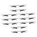 Gogogmee 10pcs Brow Makeup Supplies Eyebrow Stencils Older Women Eyebrow Kit Women Brow Shaping Stencil Pvc