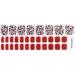Neonail Gel UV Stickers P01 - Red 15 Patterns - Easy Application Nail Stickers for Fingernails & Toes - Stylish Gel Nail Decoration - Buy Online on SooperMarket.com