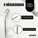 Premium Stainless Steel Smeck Hook Set - 21cm Meat & Fish Smoking Hooks for Trout Salmon Eel - Ideal Smoked Chips Accessories (8 Pack) - Buy Online on SooperMarket.com