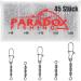 Paradox fishing triple vertebrae sets 45 pieces #20- #16 or #14- #10 vertebrae fishing fishing fishing fishing accessories set vertebral range fishing vertebrae #10 45 pieces