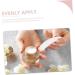 100pcs Spoon Cream Spoon Tool Face Care Products Mini Spoon Face Spatula Makeup Spatula Eye Cream Spoon Face Cream Spoon Applicator for Eye Cream Scraper 5.50X1.50X0.10CM White - Buy Online on SooperMarket.com