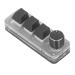 3-key Keyboard Widely Used ABS Multi-function Programmable Mini Keyboard Blue Switch with Button for Games - Buy Online on SooperMarket.com