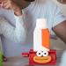 Rolling Toothpaste Squeezer - Cute Smiling Face Tube Squeezer Tool Manual Toothpaste Dispenser Toothpaste Holder Squeezer for Bathroom Restroom Red - Buy Online on SooperMarket.com