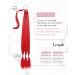 REECHO DIY Braid Ponytail Extension | Long Straight Wrap Around Synthetic Hairpiece - Red 34 Inch - Buy Online on SooperMarket.com