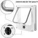 Large White 4-Way Locking Cat Door - Secure Entry for Your Pet - Buy Online on SooperMarket.com