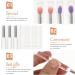 KALLORY 8pcs Professional Convenient Portable Eyeshadow Eyeshadow Silicone Makeup Lipstick 10.7X0.8X0.8CM Assorted Color - Buy Online on SooperMarket.com