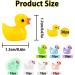 100Pcs Mini Resin Luminous Ducks - Glow in The Dark Rubber Ducks for DIY Crafts & Fairy Garden - 8 Color Assortment - Buy Online on SooperMarket.com