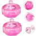 FRCOLOR 10 Pcs Drill Bits for Nails Monomer Dish with Lid Acrylic Nail Tools Acrylic Powder Holder Liquid Monomer Dish for Acrylic Nails Acrylic Liquid Holder Glass Vegetable Bowl Pink 4.3x4.3cmx5pcs Pinkx5pcs - Buy Online on SooperMarket.com