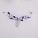 Fxmimior Blue Crystal Rhinestone Hair Comb - Bridal Silver Side Combs for Women - Buy Online on SooperMarket.com