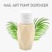 Desikixudy Beige Nail Art Pump Dispenser Empty 200ML Bottle Acrylic Gel Polish Remover Cleaner Liquid Container Storage Manicure Tool - Buy Online on SooperMarket.com