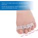 High Elasticity Toe Separator 4-Hole Bunion Corrector | Foot Toe Spreader & Straightener for Hallux Valgus | Toe Separators for Overlapping Toes - Buy Online on SooperMarket.com