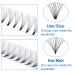 Premade Volume Fans Eyelash Extensions 10D - Short Stem C/D Curl 0.07mm Thickness 12mm Length | Russian Eyelashes - Buy Online on SooperMarket.com