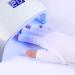 SIUSIO Anti UV Shield Glove - UV Protective Sleeves Fingerless Glove for Gel Manicures protect Hands from LED Lamps Nail Dryer Professional Protection Tool for Skin Care Nail Art Microfiber White