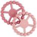 Silicone Sensory Teething Ring 2Pack Baby Teethers Chew Toys for Infant Boys and Girls Food Grade Silicone BPA & Phthalate (Princess Color)