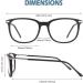 CGID CN79 Classic Nerd Glasses Vintage 40s/50s Panto Style Clear Lens Z 2 Pack Matte Black & Blue for Men & Women - Buy Online on SooperMarket.com