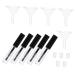 Hemoton 1set Mascara Tube Eyelash Cream Tube Clear Empty Mascara Bottles DIY Mascara Bottle with Funnels Portable Mascara Bottle Refillable Mascara Bottle Small Mascara Container