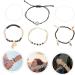DIYEAH 6pcs Beaded Bracelet The Gift Trendy Gifts Lockets Boho Gifts Boho Decor Handmade Bracelet Vintage Bracelet Charm Bracelets Portable Combination Accessories Decorate Travel Pendant 6.50X6.50X0.50CM Black - Buy Online on SooperMarket.com