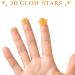 Glow in The Dark Stars Decals 633 Pcs | Luminous Dot 3D Starry Stickers for Ceiling or Wall | Kids Bedroom Decor in Orange - Buy Online on SooperMarket.com