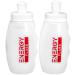 (2 Bottles) Small, Semi-Rigid, Easy-to-Clean, Refillable Gu Flask for Sports Nutrition Liquid Energy Gel Flask - Cycling Flask, Running Flask, Triathlons, Marathons. 110ml (3.5oz)