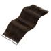 Laavoo Real Hair Tape Extensions #4 Dark Brown - 55cm 50g 20PCs - Invisible Brown Hair Extensions - Buy Online on SooperMarket.com