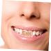 Healeved 3 Pcs Scorpion Single Braces Costume for Men Gold Tooth Photo Props Vampire Like Real 14k - Buy Online on SooperMarket.com