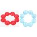 Nuby Pur Ice Bite Soother Ring Teethers (Blue/Red)