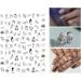 8 Sheets Abstract Face 3D Nail Art Stickers - Self-Adhesive Decals for DIY Manicure - Designer French Nail Stickers for Women and Girls - Buy Online on SooperMarket.com