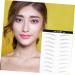HAPINARY 6 Sheets Pairs Artificial Eyebrow Patch Eyebrow Waterproof Clear Artificial Hairs Eyebrow Gel Black - Buy Online on SooperMarket.com