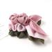 Satin Silk Scrunchies with Bunny Ear Bow - Elegant Hair Ties for Ponytails - Buy Online on SooperMarket.com