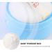 OSALADI Blue Baby Powder Container with Puff - Travel Size Talcum Storage Box for Face & Body - Hand Holder Included - 1 Pack - Buy Online on SooperMarket.com