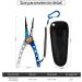 SOUFORCE Spring Bearing Fishing Pliers: Multi Functional Tool with Sheath & Anti-Lost Rope for Saltwater Fishing - Hook Remover, Line Cutter, Crimp, Split Ring Tool - Buy Online on SooperMarket.com