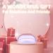 RedFlow UV LED Nail Lamp - Pink Polycarbonate Large Size with Palm Print & UV Protection Gloves | Perfect for International Shipping - Buy Online on SooperMarket.com