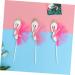 ibasenice Christmas Decor 6pcs Cake Toppers Food Decor De Bautizo Para Ni o Cake Decorations Wedding Party Christmas Food Picks Sticks Holidays Cupcake Picks Animal Gauze Skirt Beautiful - Buy Online on SooperMarket.com