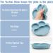 BPA-Free Silicone Baby Suction Plate for Toddlers - Dishwasher & Microwave Safe - Blue - Buy Online on SooperMarket.com