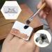 Professional 1PC Nail Art Palette Ring - Stainless Steel Color Mixing Palette for DIY Nail Designs | Handsfree Rectangle Makeup Tool - Buy Online on SooperMarket.com