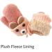 AIDIER Baby Winter Mittens with Fleece Lining | Knitted Gloves for Boys and Girls 0-3 Years | Deep Pink - Buy Online on SooperMarket.com