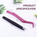 FADVAN Pink Stainless Steel Lash Applicator Tool Set - 2 Pcs Cluster Lash Tweezers with Eyebrow Tweezers for DIY Eyelash Extensions - Buy Online on SooperMarket.com