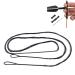 EOUS Traditional Recurve Bow String 60 62 AMO,12 14 16 Strands B50 Dacron Bowstring and Finger Savers Set AMO 60" (atural 56") 16 Strands (recommended for up to 65 lbs. )