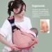 Adjustable Breathable Baby Sling Carrier | Quick Dry with Thick Shoulder Straps | 0-36 Months (Pink) - Buy Online on SooperMarket.com
