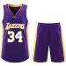 Shop A-34 Violet Basketball Jersey & Shorts for Kids/Adults - Sleeveless Suit 2-Part Set - International Shipping Available - Buy Online on SooperMarket.com