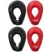 KALLORY Silicone Ear Protector Earmuffs - 2 Pairs for Salon & Bathing | 8X5.5cm Random Color - Buy Online on SooperMarket.com
