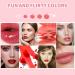 2 Colors Lip Tint Stain for Cheek & Lip | Long Lasting Glossy Korean Mini Liquid Lipstick - #01 APPLE & #03 WATERMELON - Buy Online on SooperMarket.com