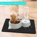 TORASO 2 Pack Silicone Waterproof Pet Feeding Mats (18x12) - Non Slip, Easy Clean, Prevents Food and Water Overflow - Dog & Cat Placemat - Black (2 pcs) - Buy Online on SooperMarket.com