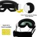 VGOOAR OTG Ski Goggles - Borderless Design Anti-Fog Coating UV400 Protection for Men & Women - Premium Gold Snow Glasses - Buy Online on SooperMarket.com