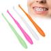 4 Pack Orthodontic Toothbrushes - Soft Small Head & Cone-Shaped Rubber Tip for Bridges | Ideal for Detail Cleaning - Buy Online on SooperMarket.com