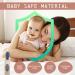LoveyLu Silicone Teething Ring - BPA Free Teether Toy for Newborns | Chewable & Soothing Gum Pain Relief (Blue) - Buy Online on SooperMarket.com